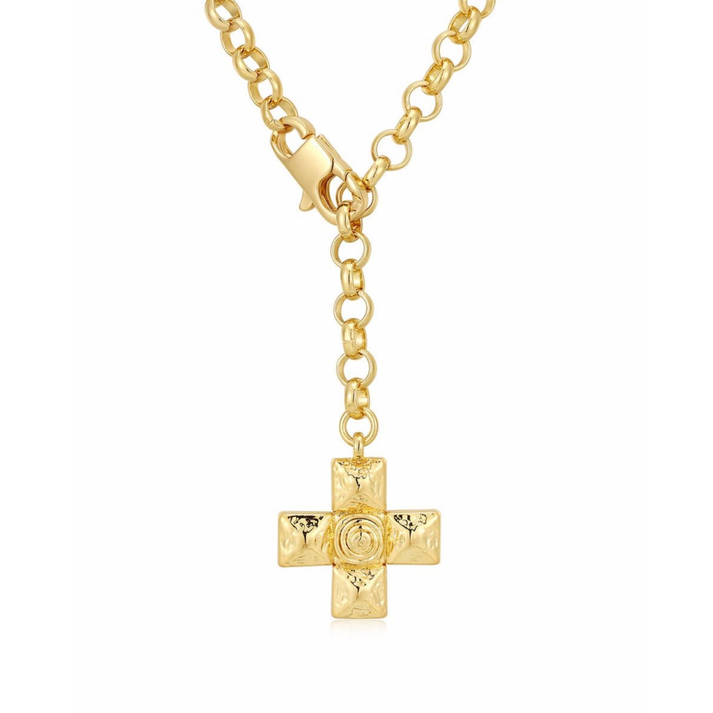 Cross gold necklace