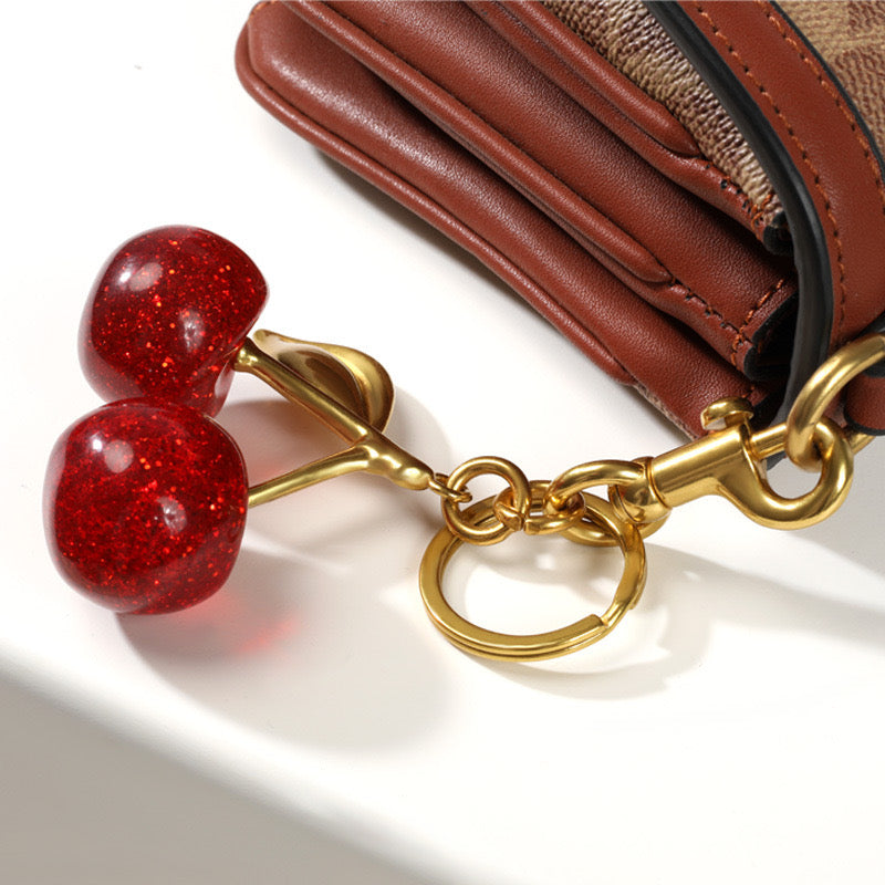 Cherry keyring/ key chain