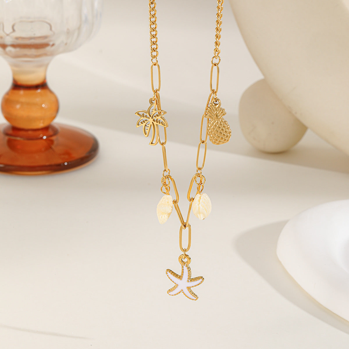 Palmas gold necklace