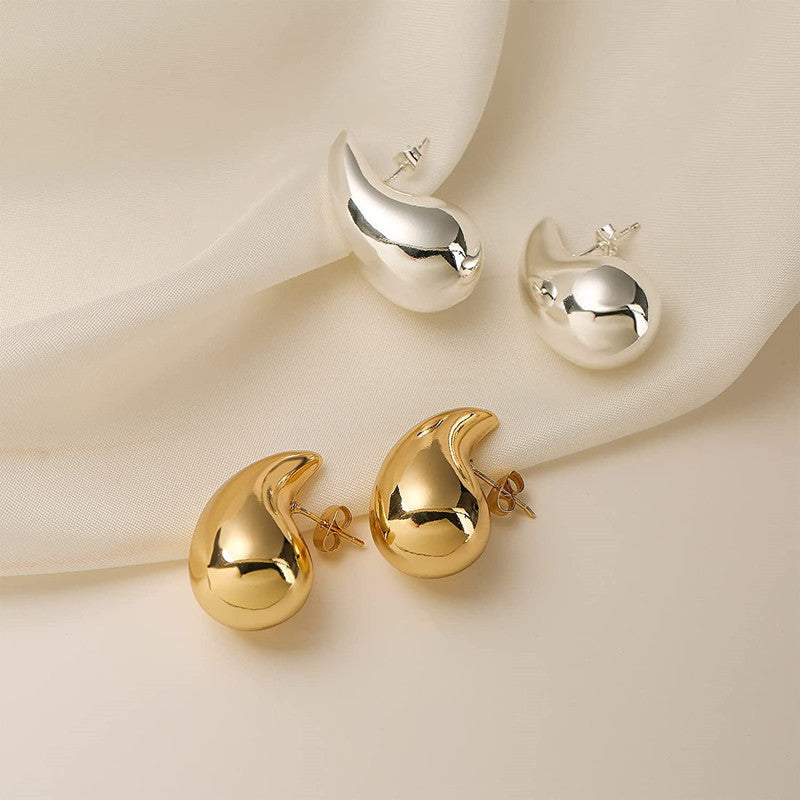 Water Dropple Gold earrings