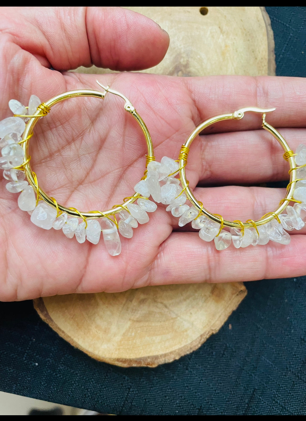 Retro Geometric Gold plated earrings