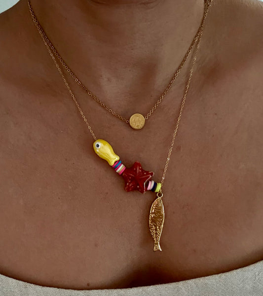 Sardina gold necklace