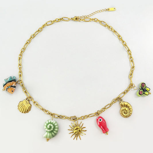 Caracolitos charms necklace