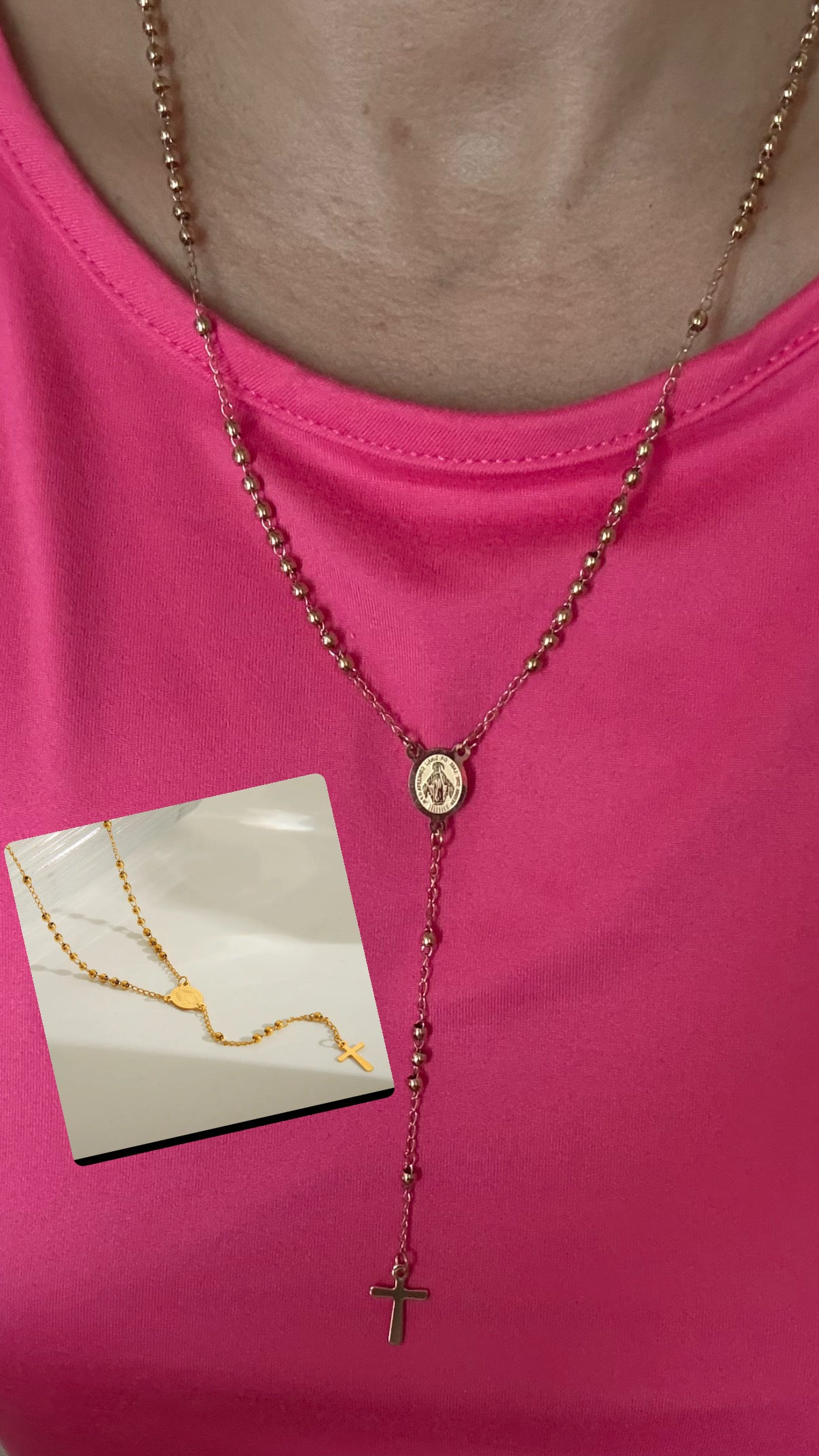 Rosarios gold stainless steel