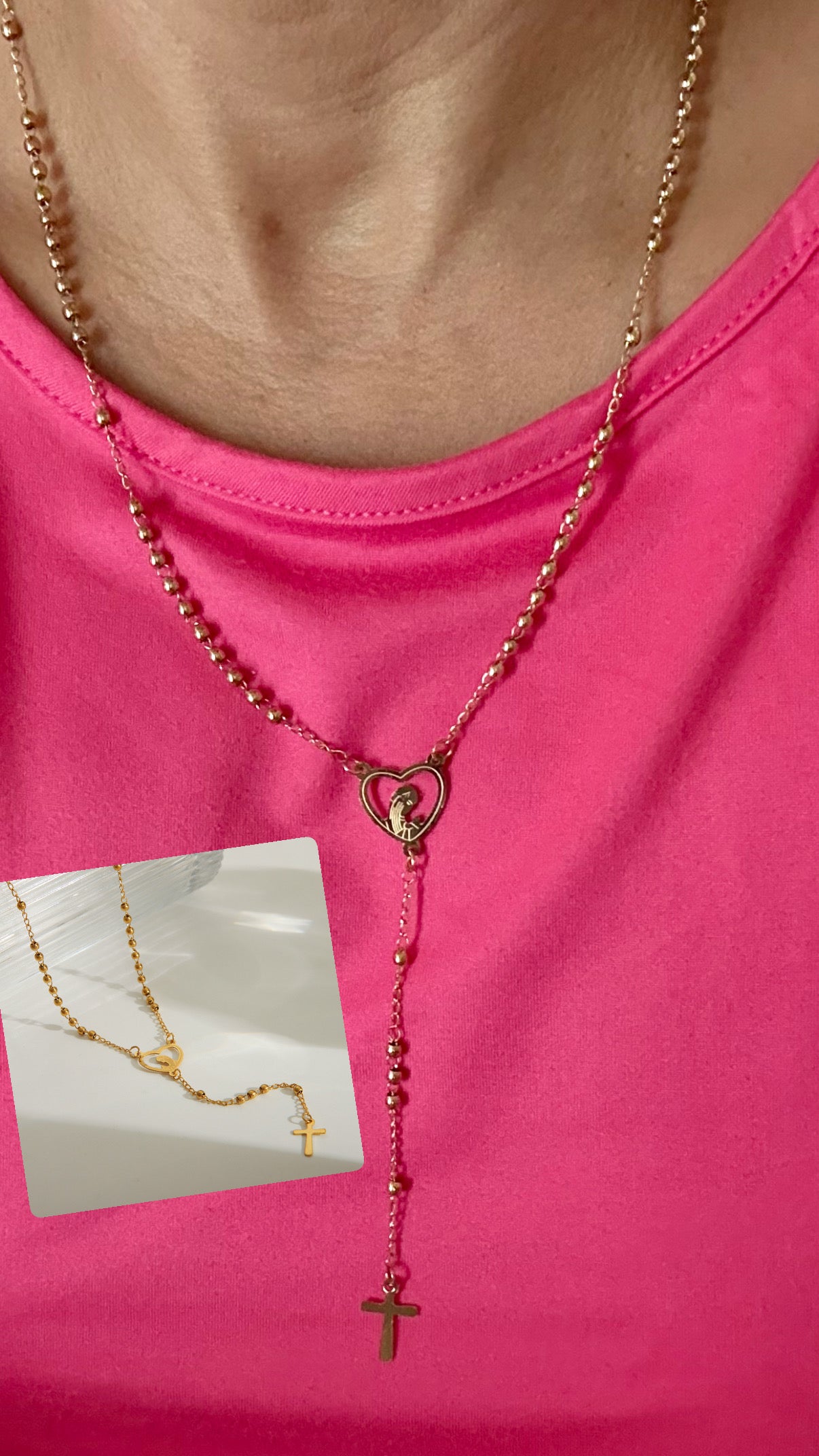 Rosarios gold stainless steel