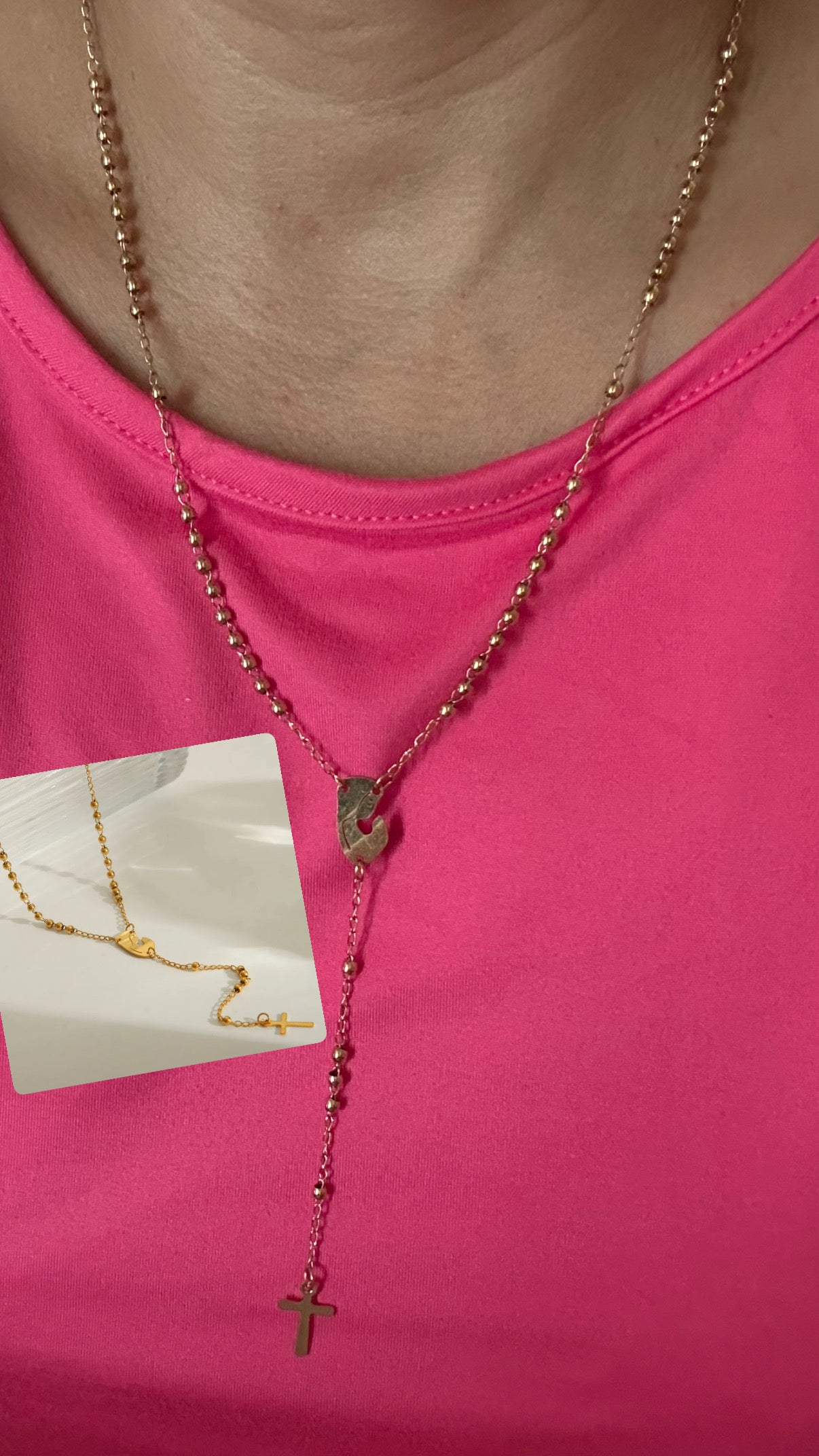 Rosarios gold stainless steel