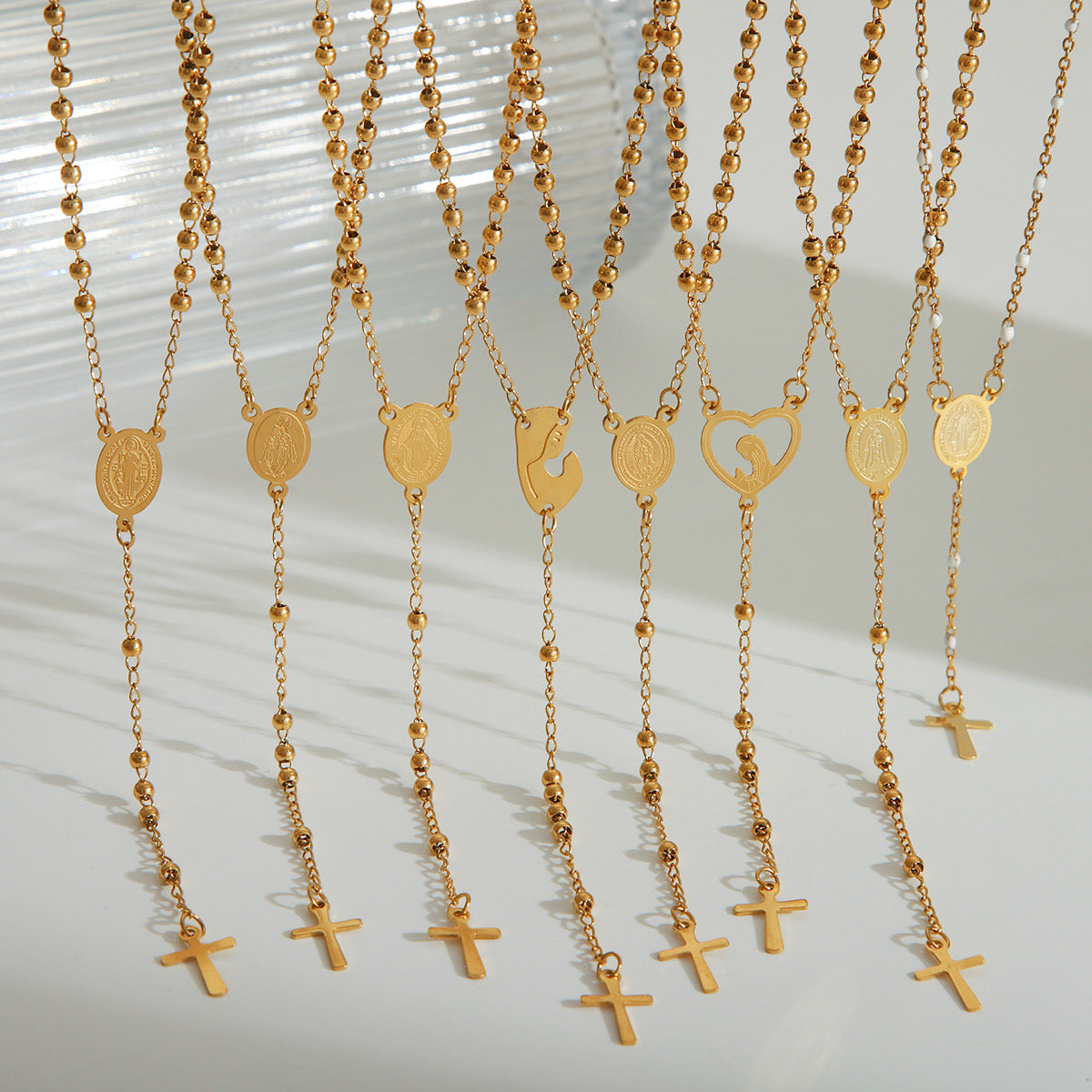 Rosarios gold stainless steel