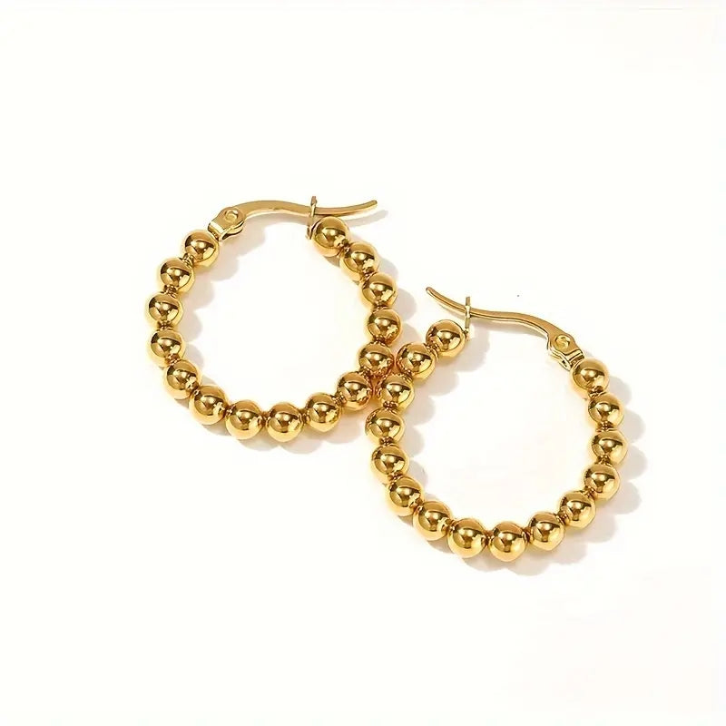 Gold stainlees Steel Earrings