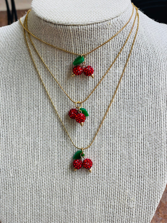 Cherry Choker Necklace