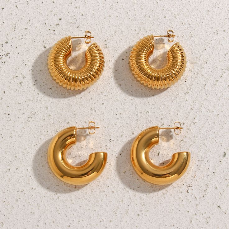 Circle stainless steel earrings