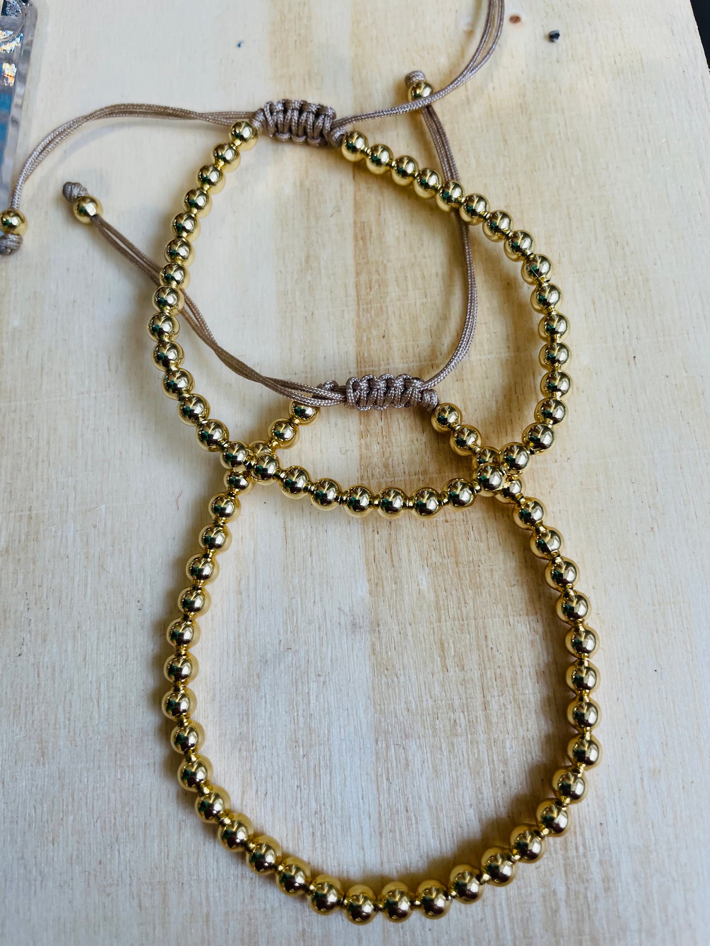 Gold Mini beads macrame bracelets