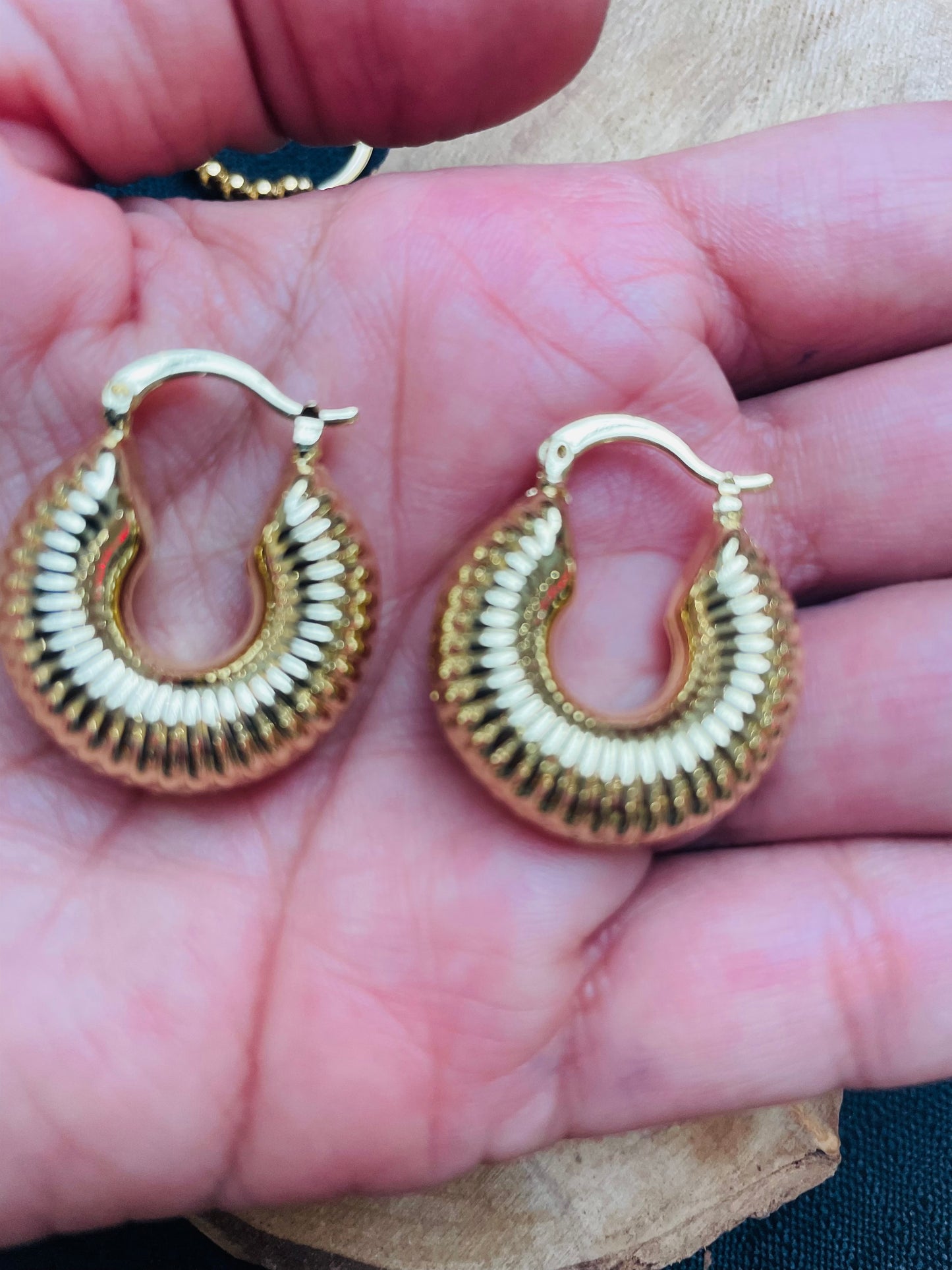 U Shape Gold Earrings